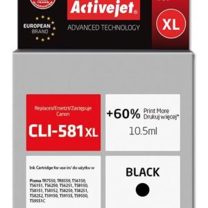 Activejet AC-581BRX zamiennik Canon CLI-581XL Premium 10.5Ml czarny