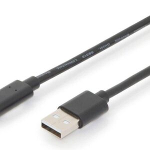 Assmann Kabel połączeniowy 2.0 HighSpeed Typ USB C/USB A M/M czarny 3 (AK-300148-030-S)