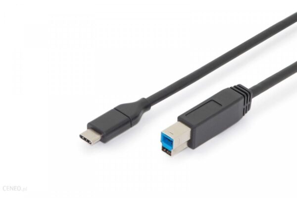 Assmann USB 3.1 Gen.2 Superspeed Power Delivery Czarny 1m (AK300149010S)