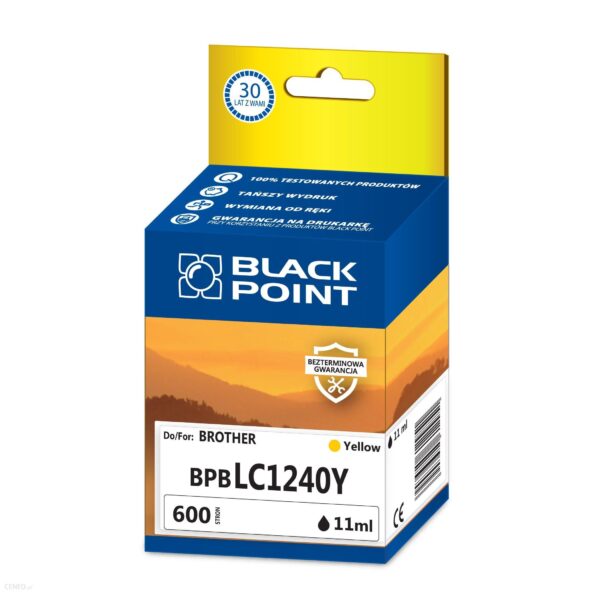 Back point BPBLC1240Y Tusz yEllow Do (LC1240Y) 600 sTr.