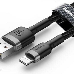 Baseus Kabel Kevlar USB Lightning iPhone 2.4A 1m Czarny (CALKLF-BG1)