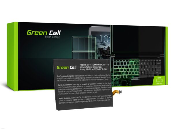 Bateria Green Cell EB-BT111ABE EB-BT115ABC do Samsung Galaxy Tab 3 Lite T110 T113 T116 Neo T111