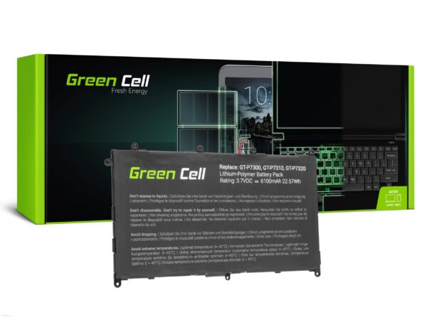 Bateria Green Cell SP368487A(1S2P) do Samsung Galaxy Tab 8.9 P7300 P7310 P7320