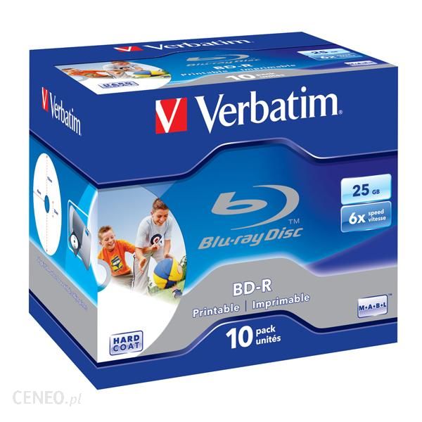 BD-R SL Verbatim 6x 25GB 10-pack PRINTABLE