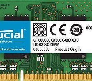 Crucial 4Gb Ddr3L 1600 Mt/S (Pc3-12800) Cl11 Sodimm 204Pin 1.35V/1.5V For Mac (Ct4G3S160Bm)