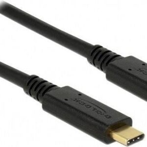 Delock USB-C M/M 2.0 3m czarny E-Marker (83325)