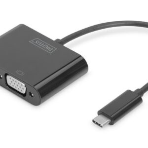 Digitus Adapter VGA na USB-C 3.1 aluminiowy (DA70857)