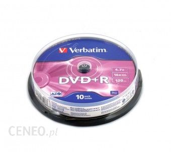 DVD+R płytka Verbatim 4.7GB x16 (10-szpula)