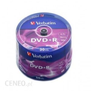 DVD+R płytka Verbatim 4.7GB x16 (50-szpula)