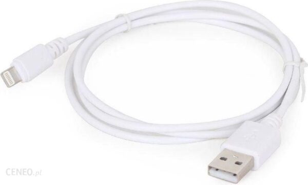 Gembird Kabel USB Lightning 1m biały (CC-USB2-AMLM-W-1M)