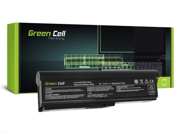 Green Cell PA3634U-1BRS do Toshiba Satellite A660 A665 L650 L650D L655 L670 L670D L675 M300 M500 U400 U500 (TS21V2)