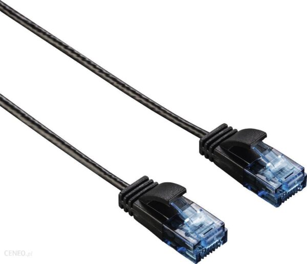 Hama Ethernet Cat 6 Flexi 0.75 m Czarny (1357740000)