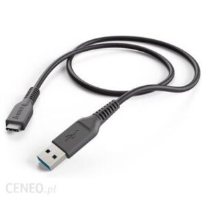 Hama Kabel USB-C 1m Czarny (178395)