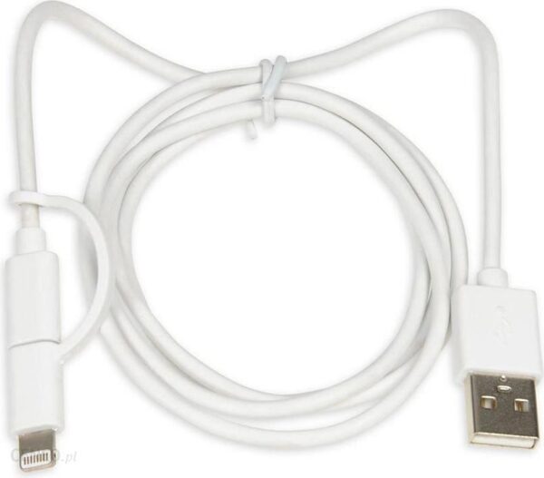 IBOX Kabel USB 2w1 MicroUSB/Lightning MFi (IKUML2W1)