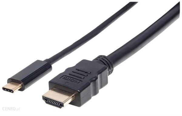 Manhattan Kabel monitorowy adapter USB-C na HDMI 4K M/M czarny 2m (151764)