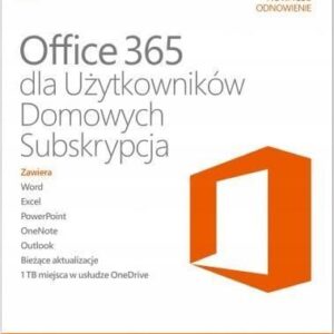 Microsoft Office 365 Home PL 1Rok 5U Box (6GQ01016)