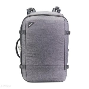 PACSAFE Antykradzieżowy 2w1 Torbo-plecak na laptopa 15" Vibe 40 Black - szary