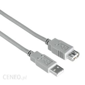 Przedłużacz USB A-A 1.8m szary (30619)