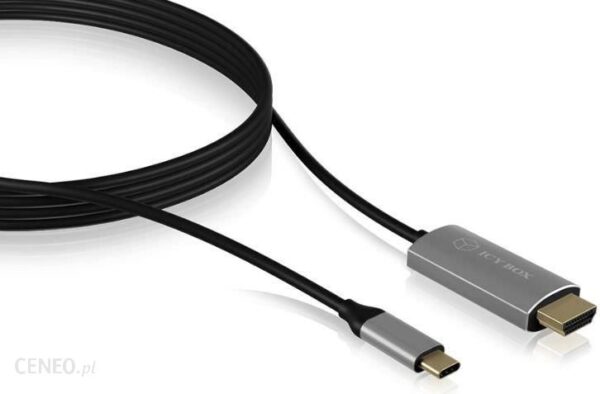 RaidSonic Kabel USB-C - HDMI 1.8m Czarny (IB-CB020-C)