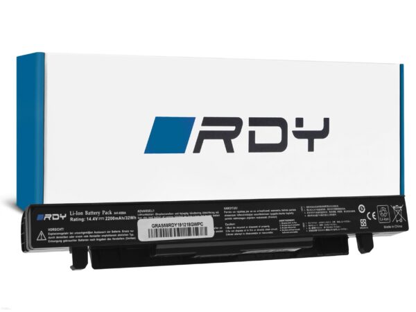 Rdy Bateria A41-X550A A41-X550 do Asus A550 K550 R510 R510C R510L X550 X550C X550CA X550CC X550L X550V X550VC