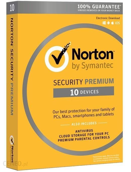 Symantec Norton Security Premium 2018 Pl (10 Stanowisk