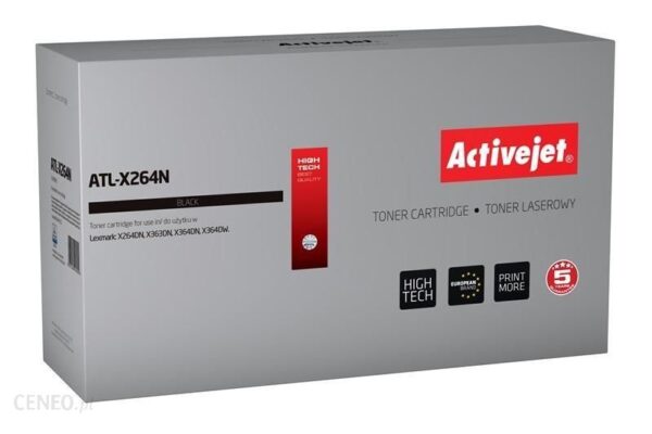 Toner Activejet ATL-X264N (zamiennik Lexmark X264H11G- Supreme- 9 000 stron- czarny)