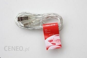 TREQ Kabel USB 2.0 A-B transparent 1