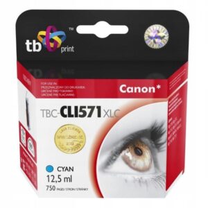 Tusz do Canon CLI-571XL TBC-CLI571XLC Cy 100% nowy