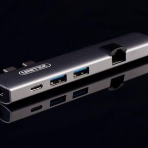 Unitek D008A Hub USB-C - HDMI + Gigabit + PD (D008A)
