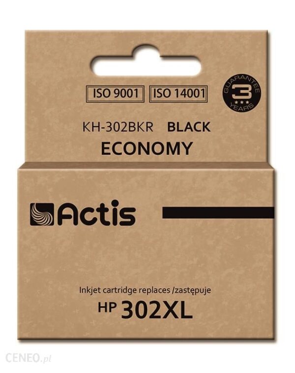 Actis KH-302BKR zamiennik HP 302XL F6U68AE Premium 15 ml czarny