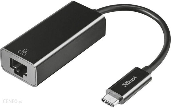 Adapter USB Trust USB - RJ-45 Czarny (21491)