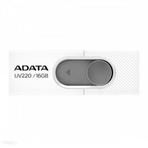 Adata USB UV220 Classic 16GB Biały/Szary (AUV22016GRWHGY)