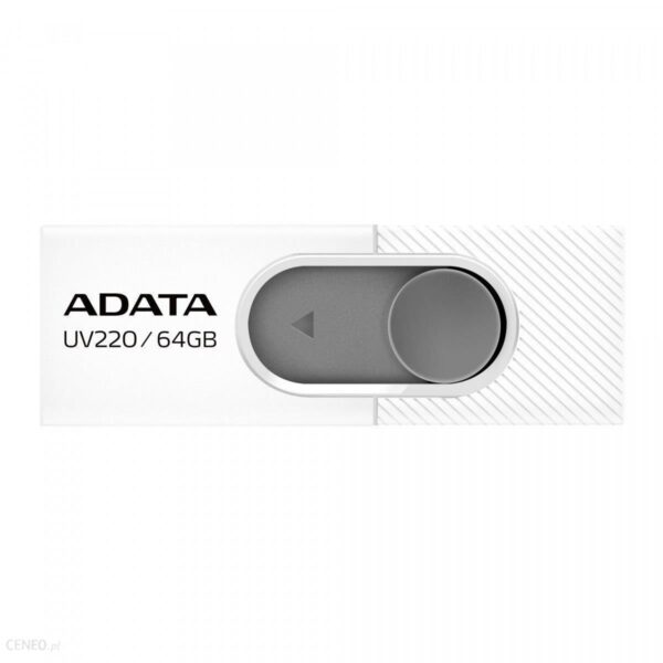 Adata USB UV220 Classic 64GB Biały/Szary (AUV22064GRWHGY)