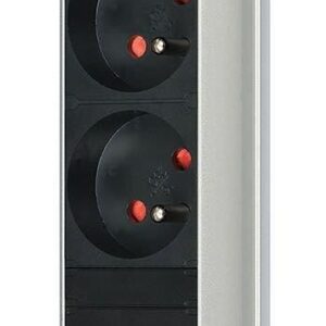 Brennenstuhl Przedłużacz biurkowy Tower-Power 3 gniazda + 2 x USB z wyłącznikiem 2m Czarny (1396201013)
