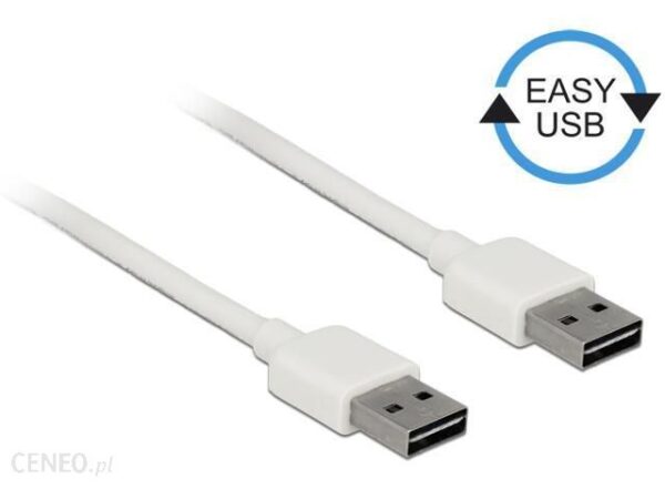 Delock Easy-USB 1m Biały (85193)