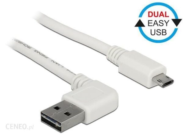 Delock Easy-USB Micro B 3m Biały (85173)