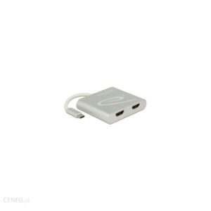 Delock Splitter USB-C(M)/2xHDMI(F) Srebrny (87715)
