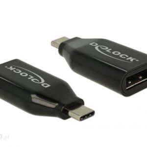 Delock USB C - Displayport 4K 60Hz czarny (62977)
