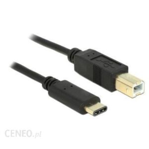 Delock USB C-USB B M/M 2m Czarny (83330)