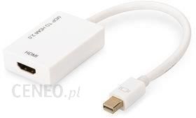 Digitus Mini DisplayPort - HDMI 0.2m Biały (AK-340416-002-W)