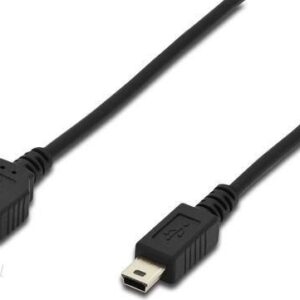Digitus USB A - miniUSB czarny 3m (AK-300130-030-S)