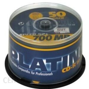 Dysk CD-R Platinium 700MB 52x Spindle 25Pack