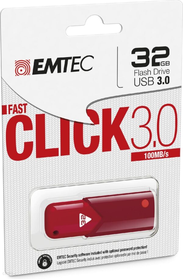 Emtec Flash Click FAST B100 32GB Czerwony (ECMMD32GB103R)