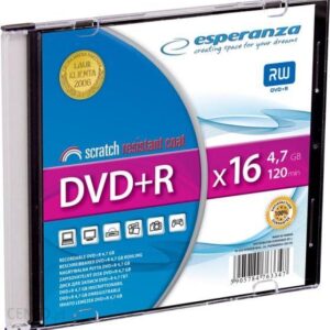 Esperanza DVD+R 4.7GB 16x Slim 1szt (1119)