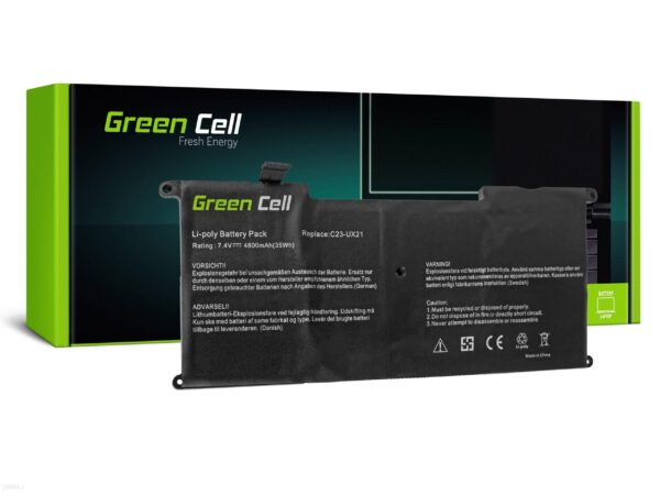 Green Cell Bateria C23-UX21 do Laptopa Asus ZenBook UX21 UX21A UX21E (AS52)