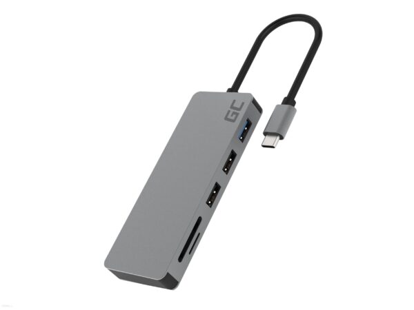 Green Cell HUB Adapter USB-C 7w1 (AK50)