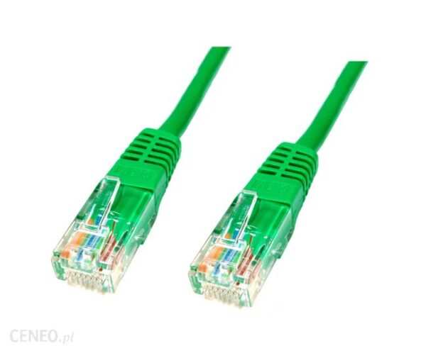 Kabel UTP kat 5e. 1m zielony RJ45 (A-DK-1512-010/G)