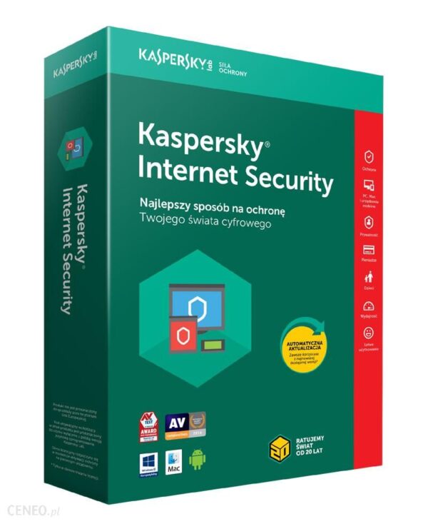 Kaspersky Internet Security Home 1PC/1Rok (KL1941GCAFS)