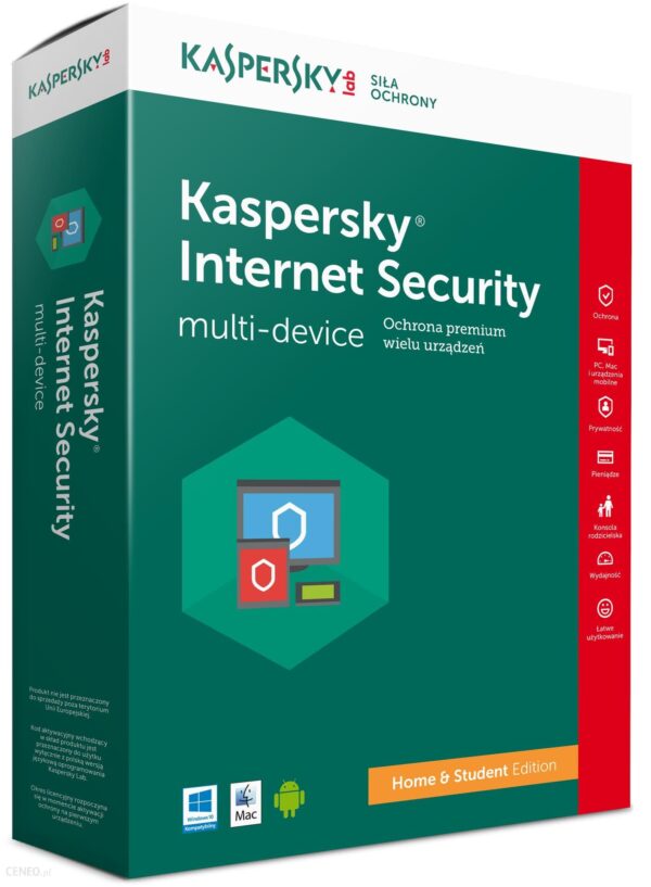 Kaspersky Internet Security Home&Student 1U 1Rok BOX (KL1941PBAFSHS)