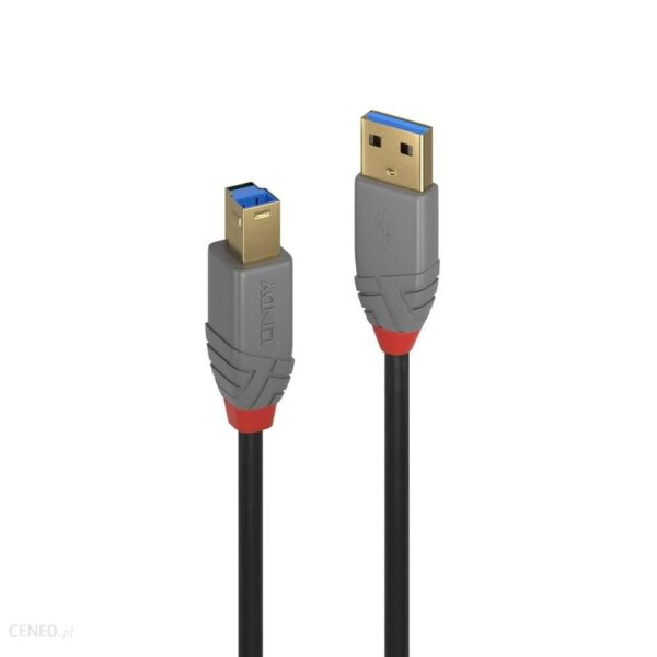Lindy 36741 Kabel USB 3.0 typ A-B Anthra Line 1m (ly36741)